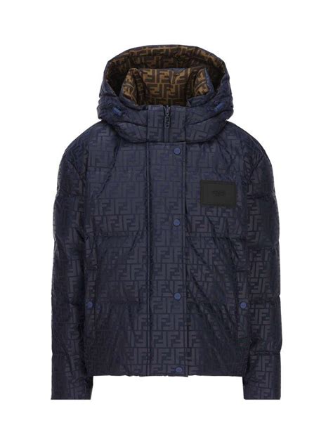 fendi puffer jacket blue